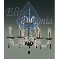 Подвесная люстра хрустальная Elite Bohemia L210/6/03 Black Подвесная люстра хрустальная Elite Bohemia L210/6/03 Black