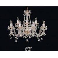 Подвесная люстра хрустальная Elite Bohemia L101/8+4/07 S Подвесная люстра хрустальная Elite Bohemia L101/8+4/07 S