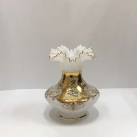 Ваза настольная лепка смальта 21 см