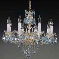 Подвесная люстра хрустальная Elite Bohemia L104/8/02-3 Aqua