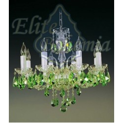 Подвесная люстра хрустальная Elite Bohemia L104/8/02-5 Green N