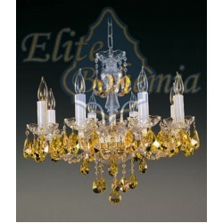 Подвесная люстра хрустальная Elite Bohemia L104/8/02-6 Yellow