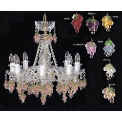 Подвесная люстра хрустальная Elite Bohemia L120/5/62 crystal