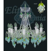 Подвесная люстра хрустальная Elite Bohemia L120/8/62 aqva