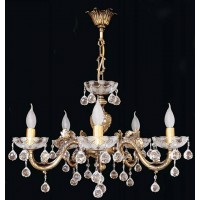 Подвесная люстра хрустальная Elite Bohemia L858/5/07 Mat Pt