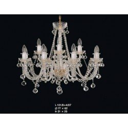 Подвесная люстра хрустальная Elite Bohemia L101/8+4/07 S