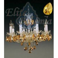 Подвесная люстра хрустальная Elite Bohemia L104/8/02-2 Amber
