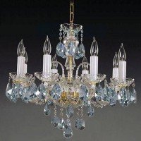 Подвесная люстра хрустальная Elite Bohemia L104/8/02-3 Aqua