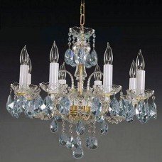 Подвесная люстра хрустальная Elite Bohemia L104/8/02-3 Aqua