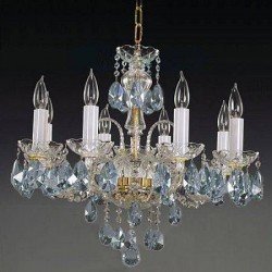 Подвесная люстра хрустальная Elite Bohemia L104/8/02-3 Aqua