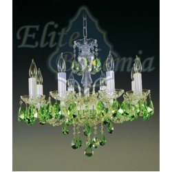 Подвесная люстра хрустальная Elite Bohemia L104/8/02-5 Green N