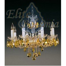 Подвесная люстра хрустальная Elite Bohemia L104/8/02-6 Yellow