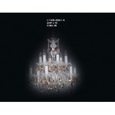 Подвесная люстра хрустальная Elite Bohemia L112/6+6/02-1 smoke