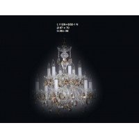 Подвесная люстра хрустальная Elite Bohemia L112/6+6/02-1 smoke N