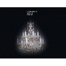 Подвесная люстра хрустальная Elite Bohemia L112/6+6/02-1 smoke N