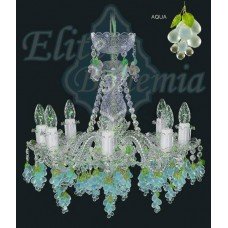 Подвесная люстра хрустальная Elite Bohemia L120/6/62 aqva