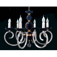 Подвесная люстра хрустальная Elite Bohemia L421/6/00 black