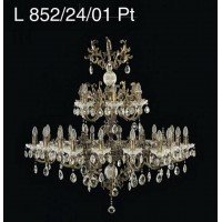Подвесная люстра хрустальная Elite Bohemia L852/24/01 Pt