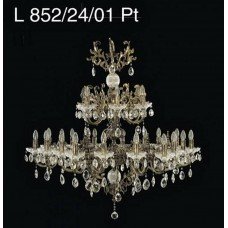 Подвесная люстра хрустальная Elite Bohemia L852/24/01 Pt