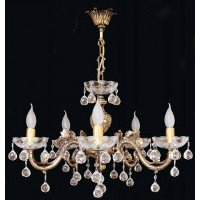 Подвесная люстра хрустальная Elite Bohemia L858/5/07 Mat Pt